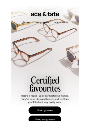 Ace & Tate (UK) - Meet our most in-demand frames