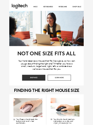 Logitech - One size does not fit all ✋