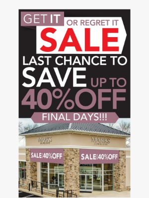 Final Days To Save Up To 40% 😱