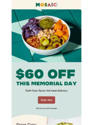 Mosaic Foods - MDW Flash Sale: Save $60!