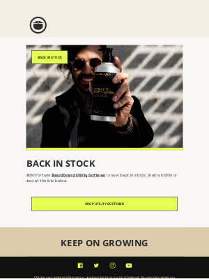 Beardbrand - Bold Fortune Utility Softener is back in stock