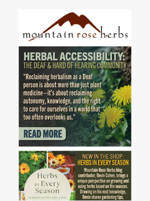 Mountain Rose Herbs - Herbal Accessibility: The Deaf & Hard of Hearing Community