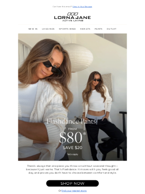 Lorna Jane (Australia) - Flashdance Pants 💃 Are You Obsessed?