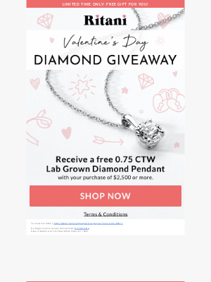 Ritani - LIMITED TIME ONLY! Free Lab Diamond Pendant with Purchase 💎