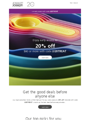 Joseph Joseph - 20% off - here's your early access