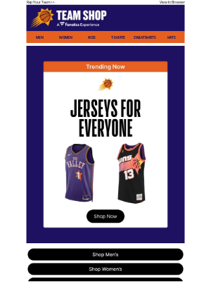 Phoenix Suns - Suns Nike Jerseys For 20% Off!