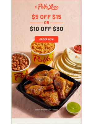 El Pollo Loco - $10 off to brighten your day ☀️​