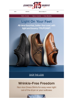 Johnston & Murphy - Light on Your Feet 👞☁️