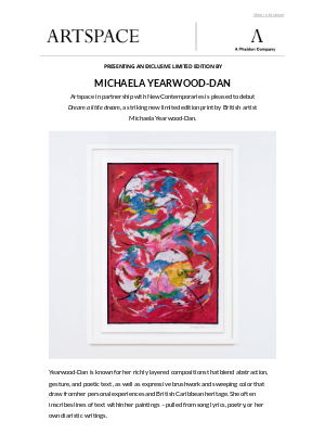 Artspace - Presenting a new limited edition by Michaela Yearwood-Dan