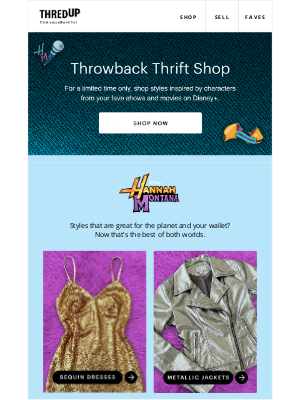 thredUP - 🥹 Limited time only: The Throwback Shop
