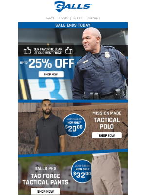 Galls - Final Hours: Up to 25% Off – Snag Shirts For Just $11.99!