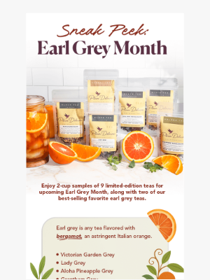 Plum Deluxe - Get a Sneak Peek on Earl Grey Month 🍊