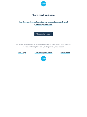 Xero - Xero media release - New Xero study reveals celebrating success boosts U.S. small business performance