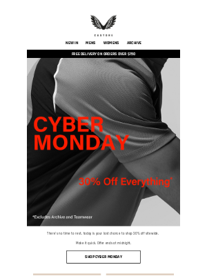 Castore - 30% Off Everything // Cyber Monday