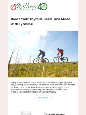 Wellness Resources - Boost Your Thyroid, Brain, and Mood with Tyrosine