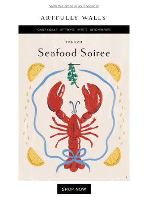 Artfully Walls - Seafood Soiree