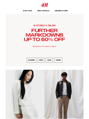 H&M - New year, more markdowns