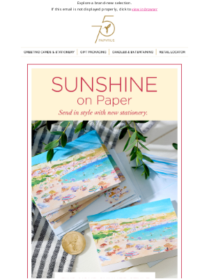 Papyrus - Add a Pop of Summer to Your Stationery, Theodore!