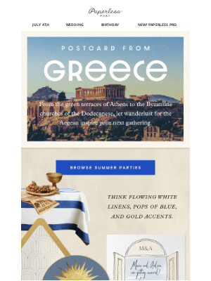 Paperless Post - Summer in Greece