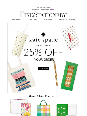 FineStationery.com - Elegant Designs from Kate Spade New York