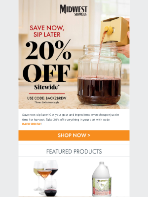 Midwest Supplies - 20% Off Your Entire Order 💰