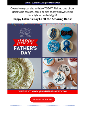 Three Brothers Bakery - Dad Deserves the Best 🏆