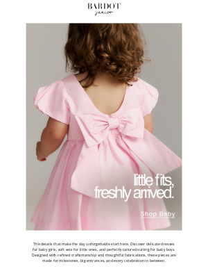 For Their First Big Moments