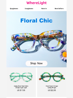 WhereLight - Bring spring to your eyes all year round 🌸👓
