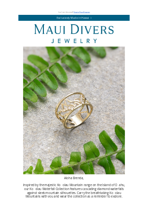 Maui Divers Jewelry - Experience the Majestic Koʻolau Mountains