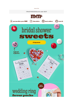 MY M&M's - Sweet Surprises for The Bridal Shower