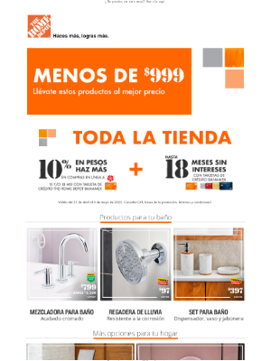 Home Depot Mexico - 😱Lo que necesitas por menos de $999