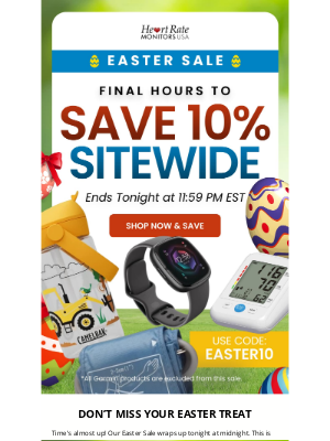 Heart Rate Monitors Usa - Final Hours: Save 10% Sitewide Before Easter Ends