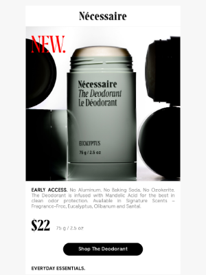 Nécessaire - Introducing The Deodorant.