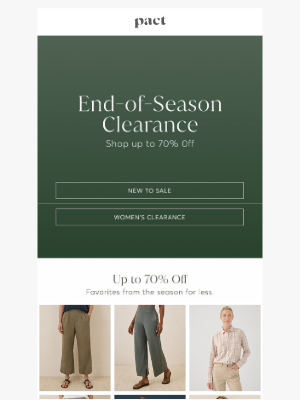 PACT Apparel - Up to 70% Off (And Selling Fast)