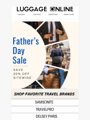 LuggageOnline - For the Dad Who Taught You to Love the Journey