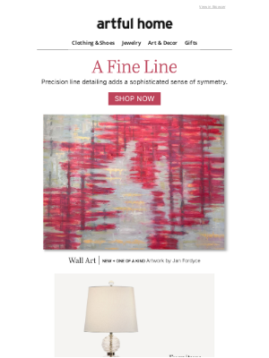 Artful Home - Step in Line with New Linear-Inspired Pieces