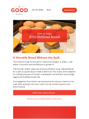 The Good Kitchen - Keto Buns, Pizza Dough, Rolls, and More!