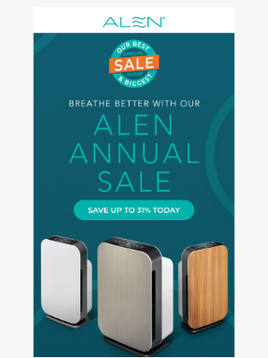 Alen - Our Biggest Air Purifier Sale is Here