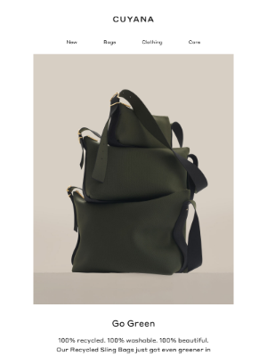 Cuyana - A Color Update: Recycled Sling Bags