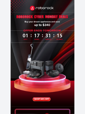 Roborock - ⏰Hurry, the Cyber Monday sale ends tomorrow!