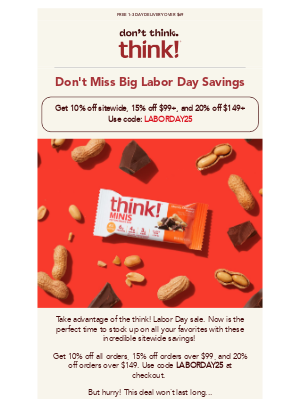 thinkThin - Save big this Labor Day weekend! 🎉