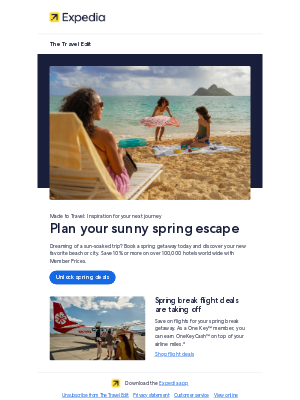 Expedia - Stays with sunshine and savings