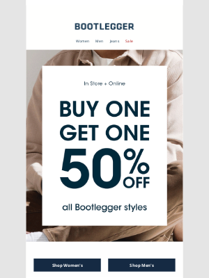 Bootlegger - Build your cart and SAVE