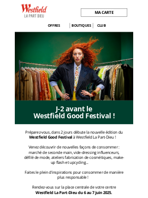 WESTFIELD LA PART-DIEU (France) - J-2 avant le Westfield Good Festival ! 🤩