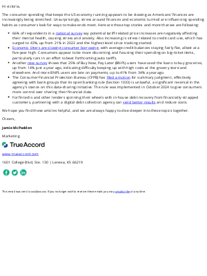 TrueAccord - The mental toll of finances impacts consumer spending habits