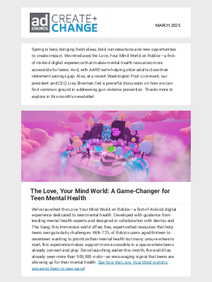Ad Council - A New World for Mental Health