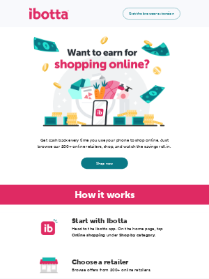 Ibotta - Earn cash back for shopping online!