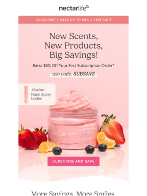 Nectar Bath Treats - Weekend Special: Extra 15% off subscriptions