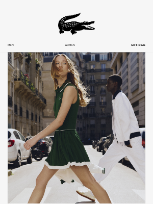 Lacoste - The tennis trend—more fashionable than ever.