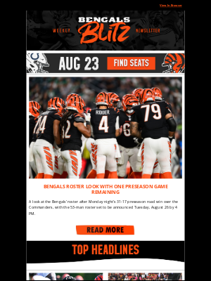 Cincinnati Bengals - Roster Watch